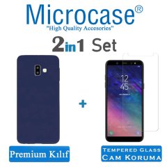 Samsung Galaxy J6 Plus Premium Matte Silikon Kılıf + Ekran Koruma