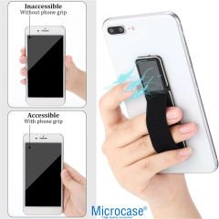 Microcase Üniversal Telefon Arkası El Parmak Tutucu Metal Mıknatıslı Standlı Cep Telefonu Tutacağı - AL4938