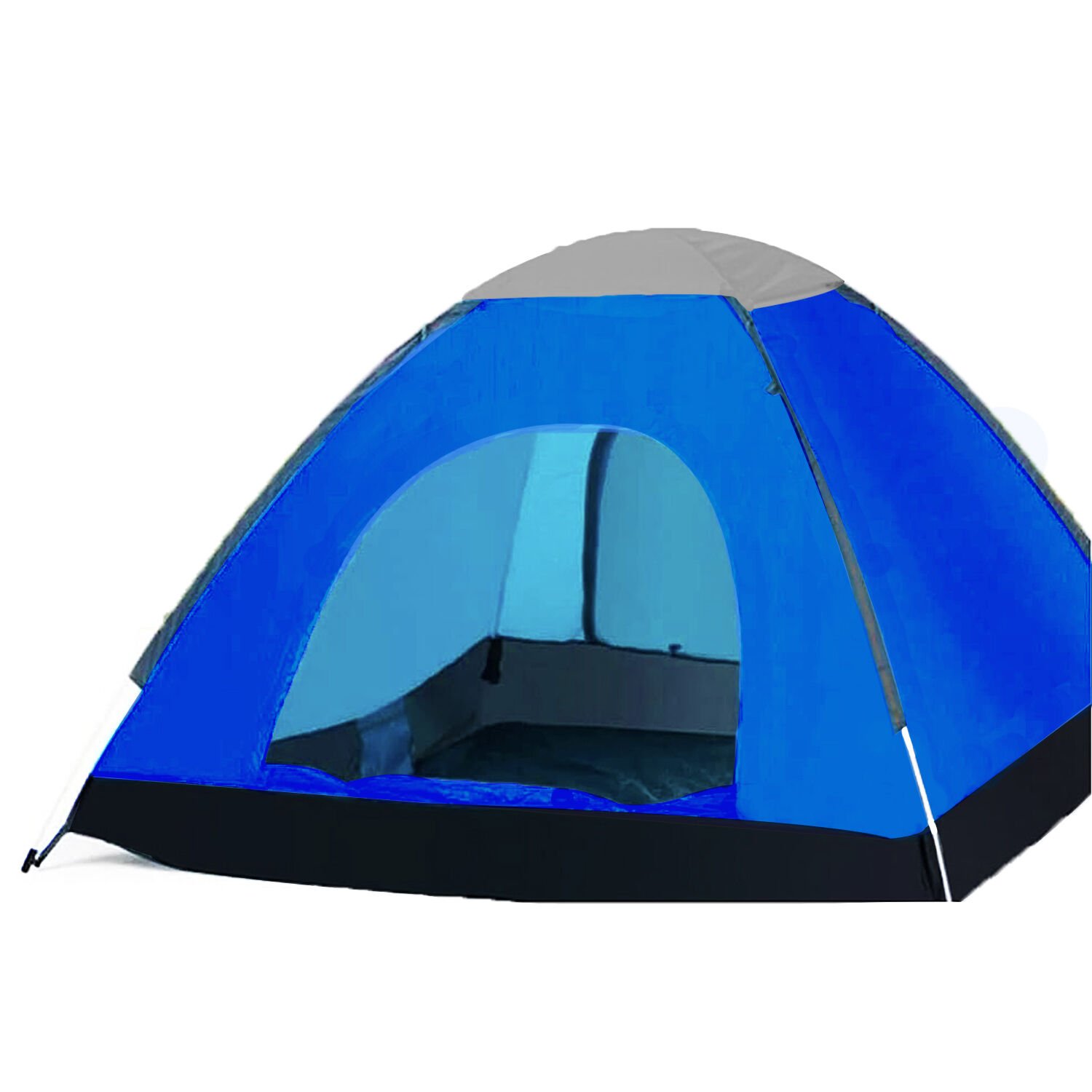 Microcase 6 Kişilik Manuel Yazlık Konforlu Kamp Çadırı 220x250x150cm Lacivert AL3895