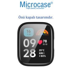 Microcase Xiaomi Watch 3 Active 1.83 inch Önü Kapalı Silikon Kılıf - AL3173