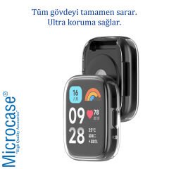 Microcase Xiaomi Watch 3 Active 1.83 inch Önü Kapalı Silikon Kılıf - AL3173