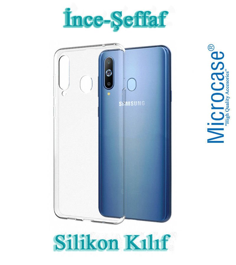 Microcase Samsung Galaxy A40s İnce 0.2 mm Soft Silikon Kılıf - Şeffaf