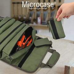 Microcase Çok Bölmeli Katlanabilir Çıkarılabilir Gözlü Organizer Takım ve Hırdavat Çantası - AL5114