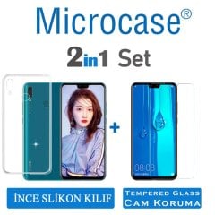 Huawei Y9 2019 İnce 0.2 mm Silikon Kılıf + CAM (SEÇİN)