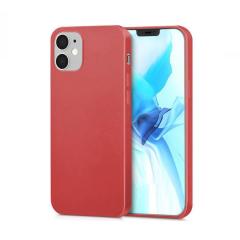 Microcase İphone 12 Premium Matte Silikon Kılıf - Kırmızı