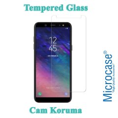 Microcase Samsung Galaxy J6 Plus Tempered Glass Cam Ekran Koruma