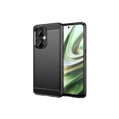 Microcase Oneplus Nord CE 3 Lite Brushed Carbon Fiber Silikon Kılıf - Siyah AL3332