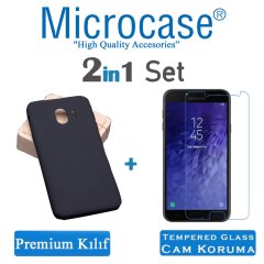 Microcase Samsung Galaxy J4 Premium Matte Silikon Kılıf + CAM