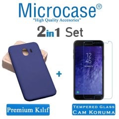 Microcase Samsung Galaxy J4 Premium Matte Silikon Kılıf + CAM