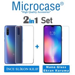 Xiaomi Mi 9 İnce 0.2 mm Silikon Kılıf + NANO Ekran Filmi (SEÇİN)