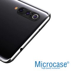 Microcase Xiaomi Mi 9 SE Kamera Lens Koruma Halkası - Kapalı Tasarım Siyah