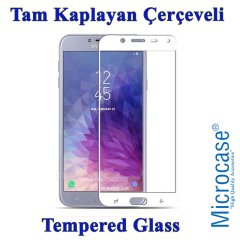 Microcase Samsung Galaxy J4 Tam Kaplayan Çerçeveli Ekran Koruyucu