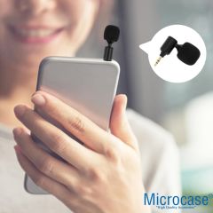 Microcase 90 Derece Döner Başlıklı Mini 4 Boğum Ses Kayıt ve Mikrofon 3,5mm - AL4944