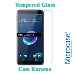 HTC Desire 12 Tempered Glass Cam Ekran Koruma