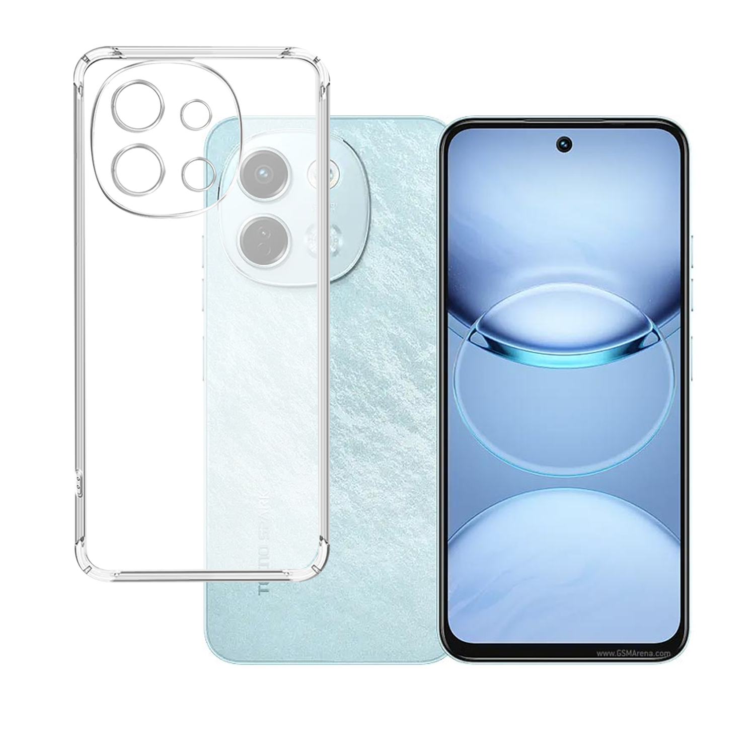 Microcase Tecno Spark 30 5G ile Uyumlu Slim Serisi Soft TPU Silikon Kılıf - Şeffaf AL3324