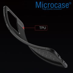 Microcase Samsung Galaxy S20 Ultra Leather Tpu Silikon Kılıf - Siyah