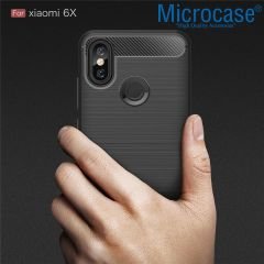 Microcase Xiaomi Mi A2 Mi 6X Brushed Silikon TPU Kılıf+Tam Kaplar