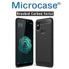 Microcase Xiaomi Mi A2 Mi 6X Brushed Silikon TPU Kılıf+Tam Kaplar