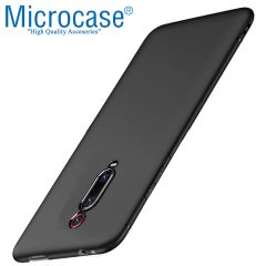 Microcase Xiaomi Redmi K20 Elektrocase Serisi Silikon Kılıf Siyah + Tempered Glass Cam Koruma (SEÇENEKLİ)