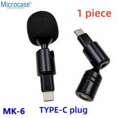 Microcase İphone 15 16 Serisi İçin 90 Derece Döner Başlıklı Mini Type-C Ses Kayıt ve Mikrofon - AL4946