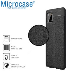 Microcase Samsung Galaxy Note 10 Lite - A81 - M60S Leather Tpu Silikon Kılıf - Siyah
