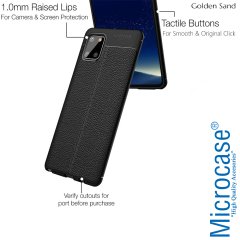 Microcase Samsung Galaxy Note 10 Lite - A81 - M60S Leather Tpu Silikon Kılıf - Siyah