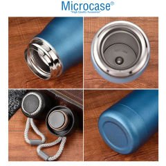 Microcase Paslanmaz Çelik 500 ml Sıcak Soğuk Tutan Çay Kahve Su İpli Elde Tumalı El Termosu AL4380