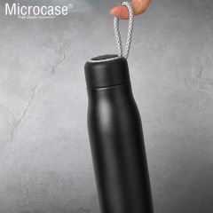 Microcase Paslanmaz Çelik 500 ml Sıcak Soğuk Tutan Çay Kahve Su İpli Elde Tumalı El Termosu AL4380