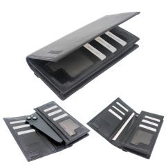 Microcase Hakiki Deri Çok Gözlü Telefon Bölmeli El Çantası Cüzdan - AL4972