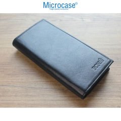 Microcase Hakiki Deri Çok Gözlü Telefon Bölmeli El Çantası Cüzdan - AL4972