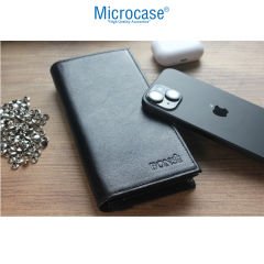 Microcase Hakiki Deri Çok Gözlü Telefon Bölmeli El Çantası Cüzdan - AL4972