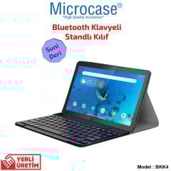 Microcase Lenovo Tab M10 TB-X505L X505F 10.1 Bluetooth Klavyeli Standlı Kılıf - BKK4