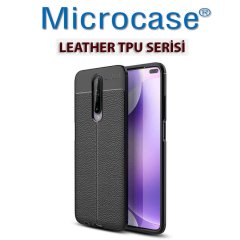 Microcase Xiaomi Redmi K30 Leather Tpu Silikon Kılıf - Siyah