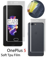 OnePlus 5 Full Ön Arka Kaplama TPU Soft Koruma Filmi