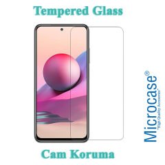 Microcase Xiaomi Redmi Note 10S Tempered Glass Cam Ekran Koruma