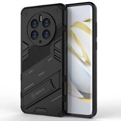 Microcase Huawei Mate 50 Pro Matrix Serisi Armor Standlı Perfect Koruma Kılıf - Siyah AL3416