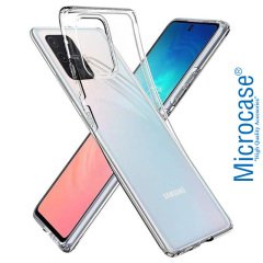 Microcase Samsung Galaxy S10 Lite - A91 - M80S İnce 0.2 mm Soft Silikon Kılıf - Şeffaf