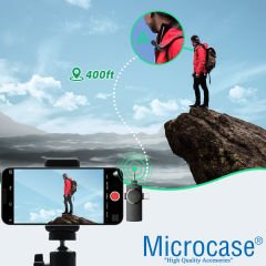 Microcase 3in1 Type-C Lightning 3.5 mm Girişli Profesyonel Wireless Çiftli Kablosuz Yaka Mikrofonu Lavalier - AL3238