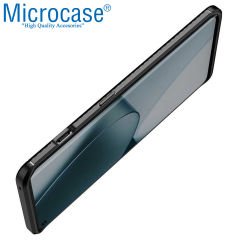 Microcase OnePlus 10 Pro Maxy Serisi Carbon Fiber Silikon TPU Kılıf - Siyah