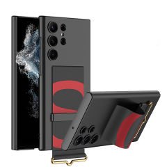 Microcase Samsung Galaxy S23 Ultra Parmak Tutuculu Kayış Askılı Plastik Kılıf - AL3565