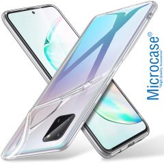 Microcase Samsung Galaxy Note 10 Lite - A81 - M60S İnce 0.2 mm Soft Silikon Kılıf - Şeffaf