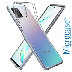 Microcase Samsung Galaxy Note 10 Lite - A81 - M60S İnce 0.2 mm Soft Silikon Kılıf - Şeffaf
