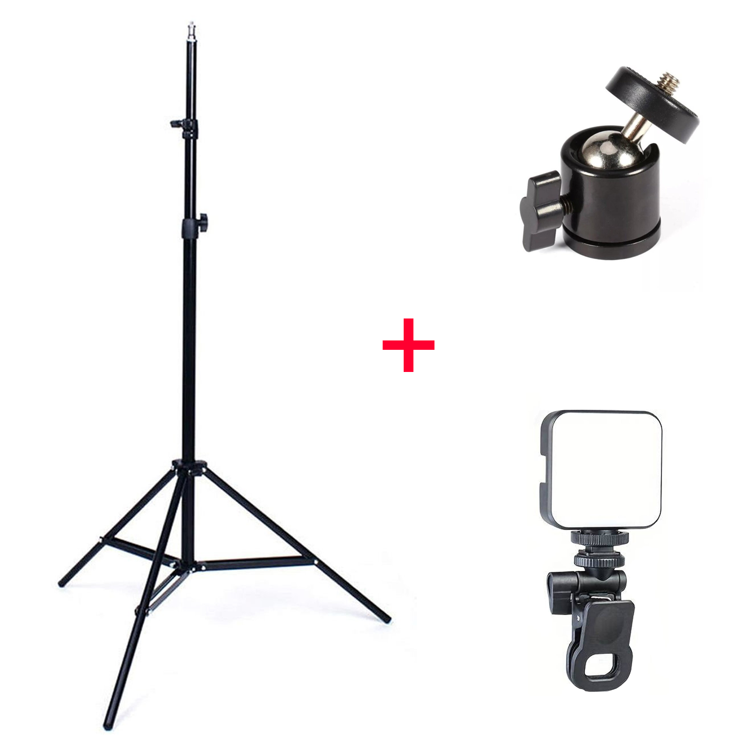 Microcase 3in1 Set 2.1 Metre Tripod + 1/4 360 Dönen Başlık + Softbox Işık - AL5104