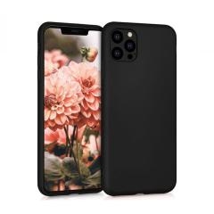 Microcase İphone 12 Pro Premium Matte Silikon Kılıf - Siyah