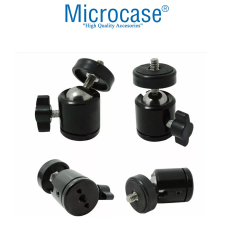 Microcase 4in1 Set 2.1 Metre Tripod + 1/4 360 Dönen Başlık + 2 Telefon Başlıklı Tutucu + Softbox Işık - AL5105