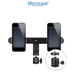 Microcase 4in1 Set 2.1 Metre Tripod + 1/4 360 Dönen Başlık + 2 Telefon Başlıklı Tutucu + Softbox Işık - AL5105