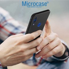 Microcase Huawei Honor 8C Elektrocase Serisi Silikon Kılıf - Siyah