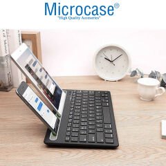 Microcase Tablet ve Telefon Koymalı Standlı Bluetooth Klavye - AL3786