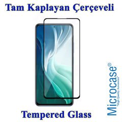 Microcase Xiaomi Mi 11i Tam Kaplayan Çerçeveli Tempered Ekran Koruyucu - SİYAH