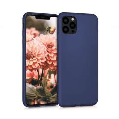 Microcase İphone 12 Pro Premium Matte Silikon Kılıf - Lacivert